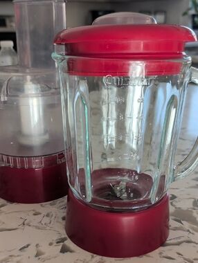 Cuisinart Glass Blender Pitcher with Red Trim
